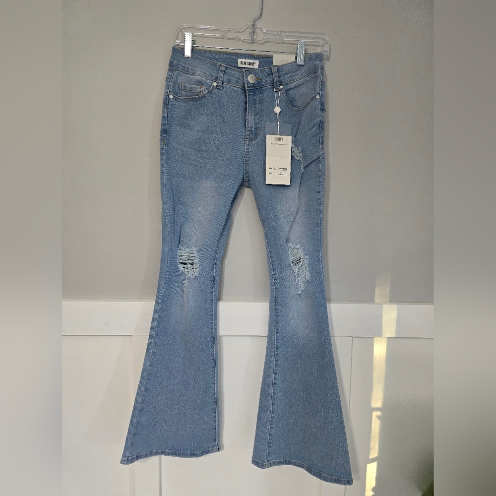 Classic Light Blue Flare Jeans